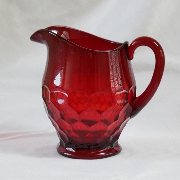 VINTAGE! Ruby Red Pitcher by Duncan Miller - Picture 1 of 10
